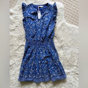 Anegada Floral Print Ruffle Dress size small. NWT